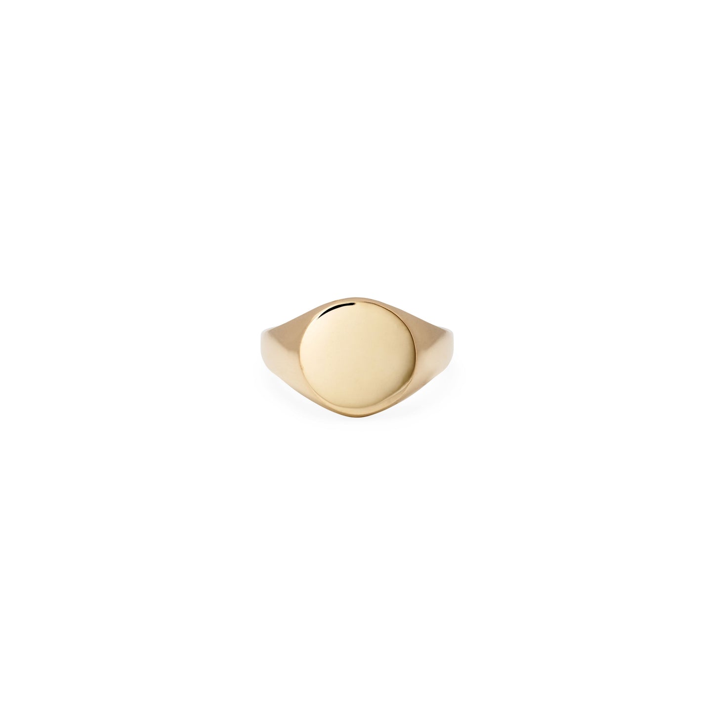 Personalized Small Round Signet Ring